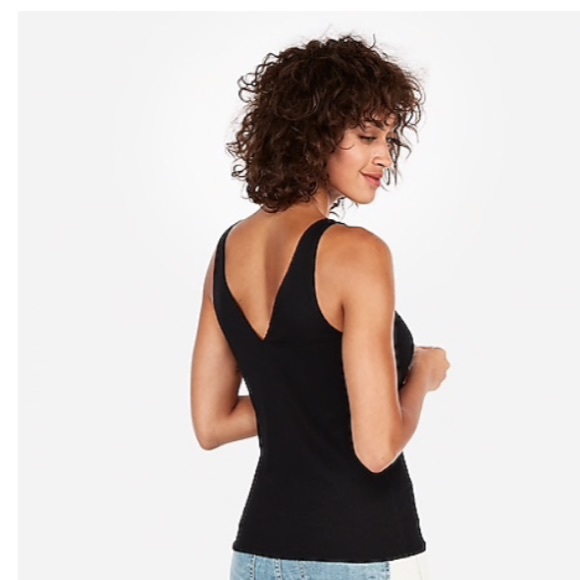 Express Double V Neck Tank - Picture 4 of 8